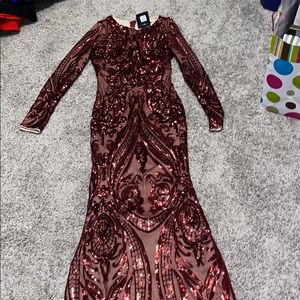 Fashion nova sequins red dress